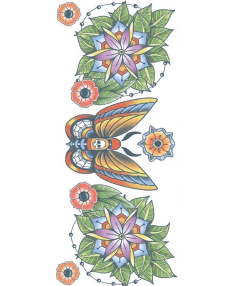 Moth Neck Tattoo FX