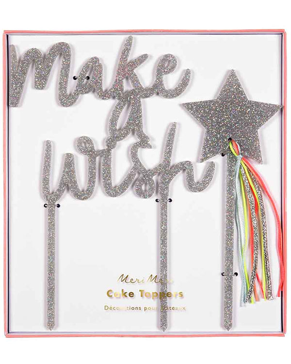 Make a Wish Acrylic Cake Toppers