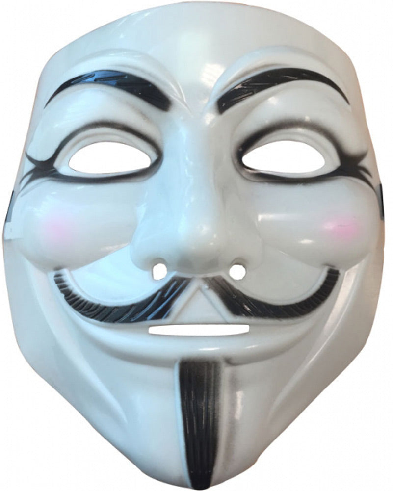Plastic Anonymous Mask – CostumeBox Australia