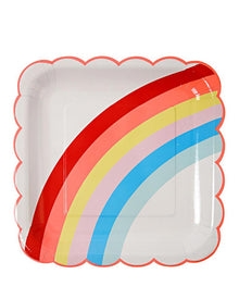 Rainbow 23cm Plates Pack of 12