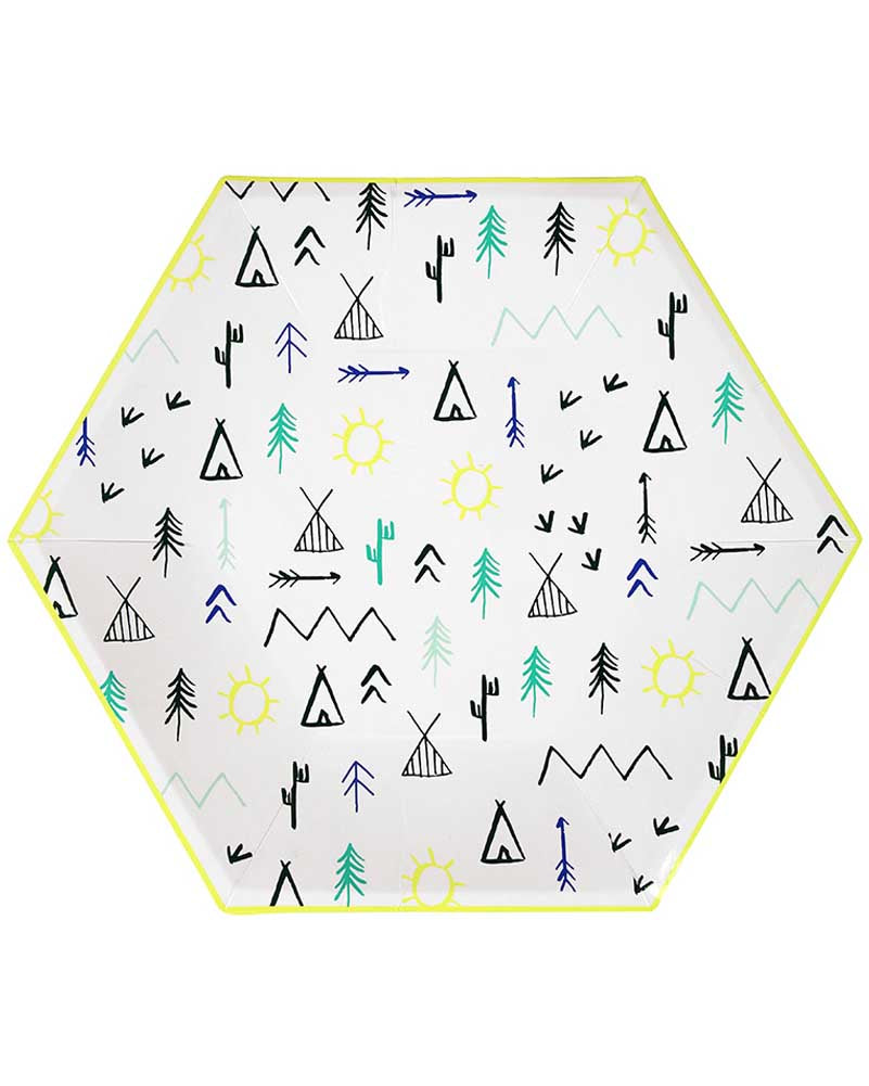 Lets Explore 25cm Plates Pack of 12