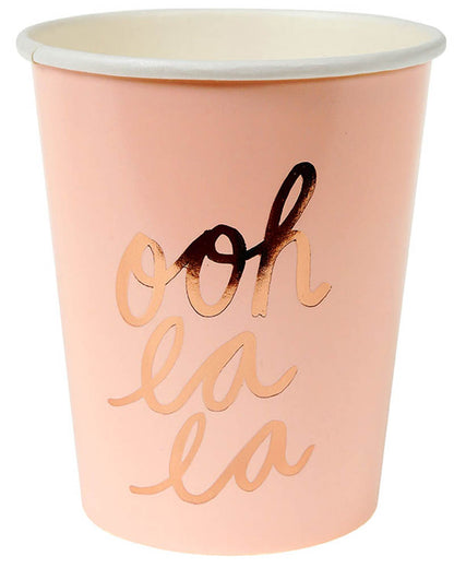 Typographic 250ml Party Cups 8 Pack