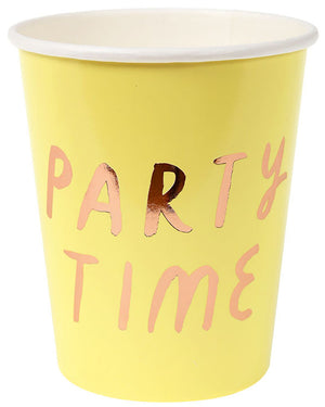 Typographic 250ml Party Cups 8 Pack