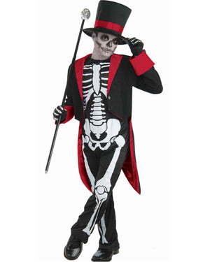 Mr Bone Jangles Skeleton Boys Costume