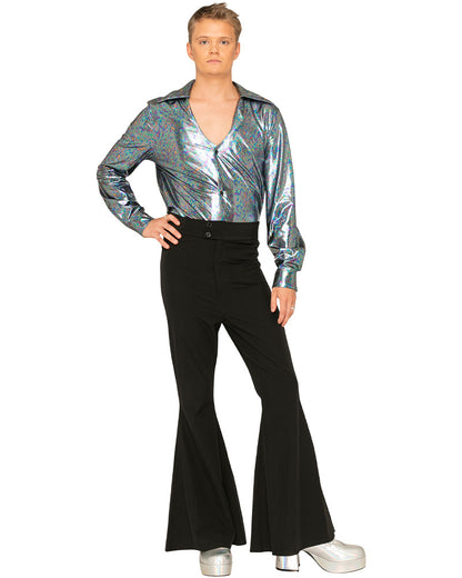 70s Mr Disco Holographic Plus Size Mens Shirt