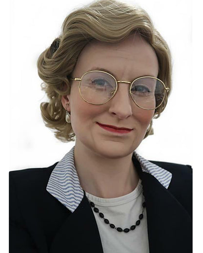 Mrs Housekeeper Old Lady Short Blonde Wig
