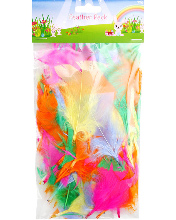 Multi Coloured Feather Pack 12g