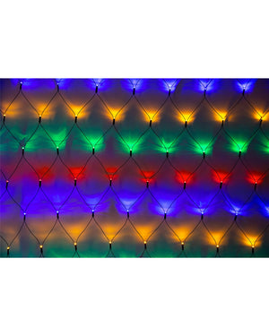 Multi-Coloured 720 Piece LED Net Christmas Lights 2.4m x 3.6m