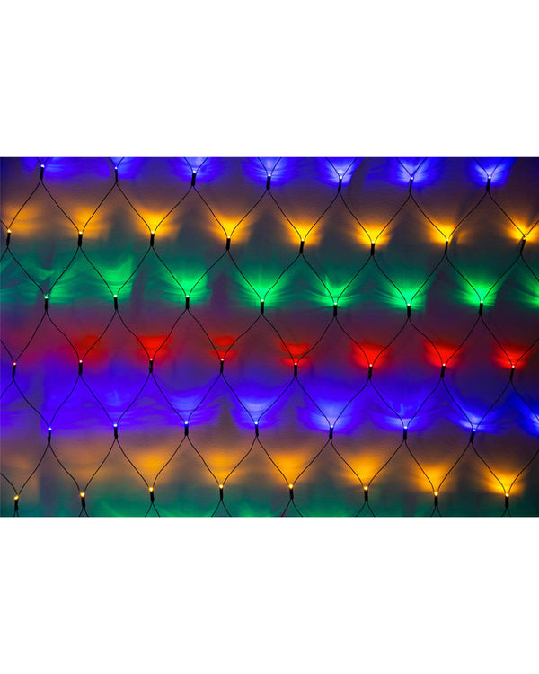 Multi-Coloured 720 Piece LED Net Christmas Lights 2.4m x 3.6m