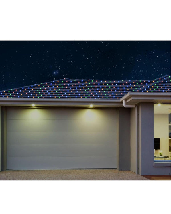 Multi-Coloured 720 Piece LED Net Christmas Lights 2.4m x 3.6m