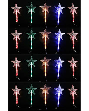 Multi Coloured Star Path Solar Christmas Lights 20 Piece