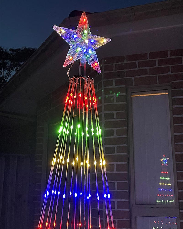 Multi-Coloured Strand Tree Christmas LED Flexi Wire 2.1m