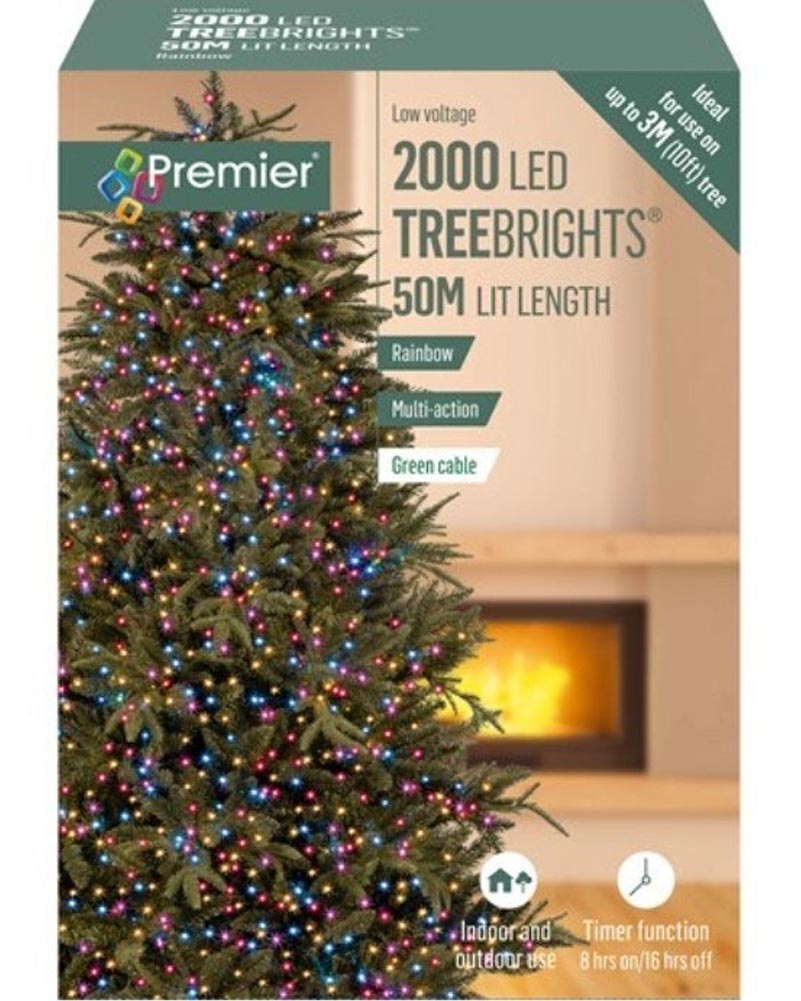Multi Coloured Treebright Fairy LED Lights 2000 Piece