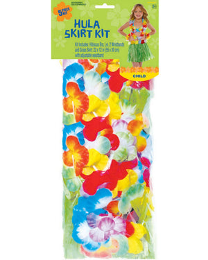 Multicolour Hula Kids Costume