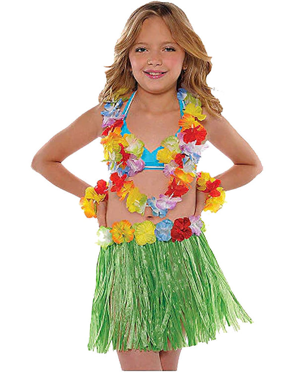 Multicolour Hula Kids Costume