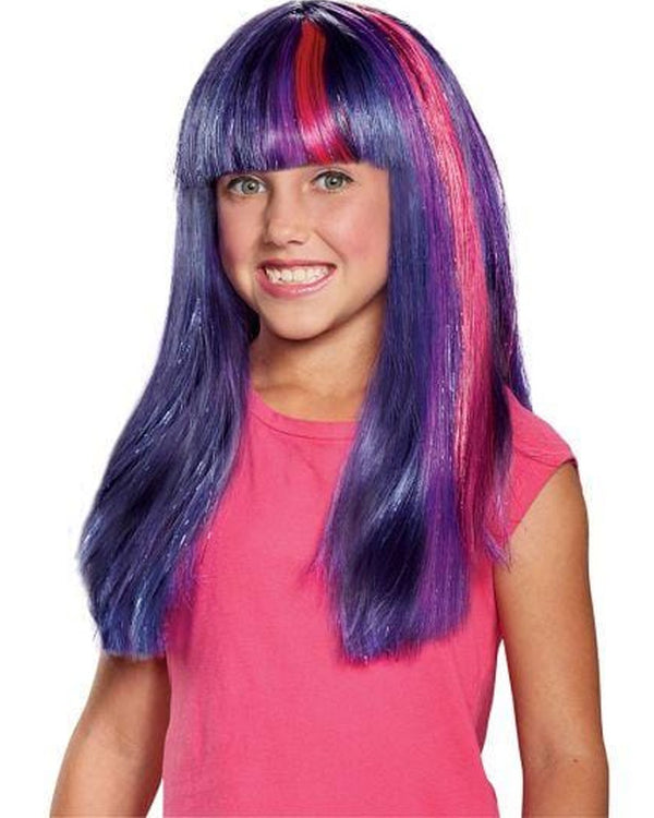 My Little Pony Twilight Sparkle Pink and Purple Kids Wig