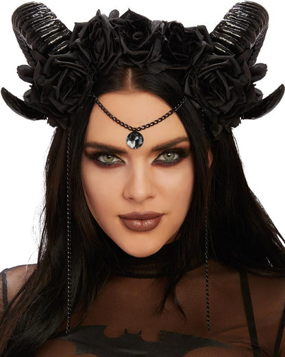 Mythical Ram Horns Headpiece