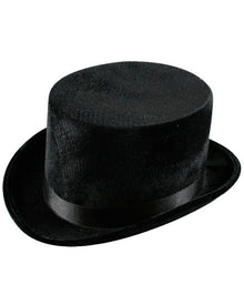 Black Velvet and Satin Top Hat