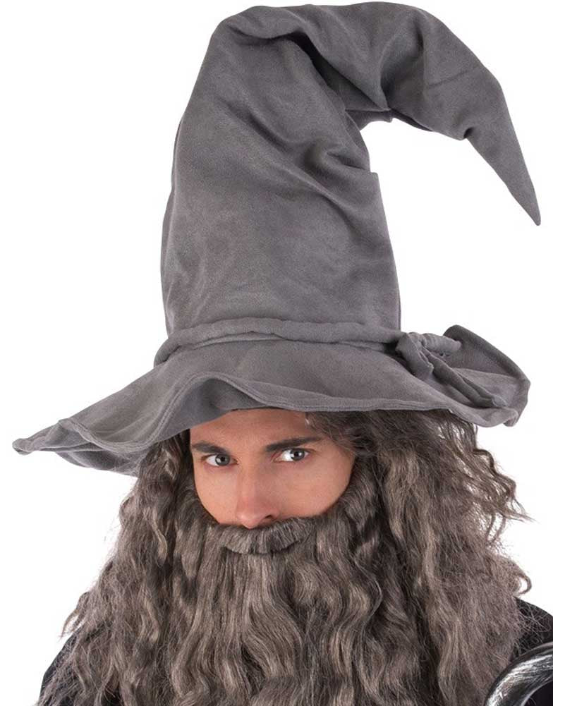 Grey Wired Wizard Hat