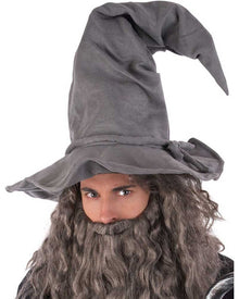 Grey Wired Wizard Hat
