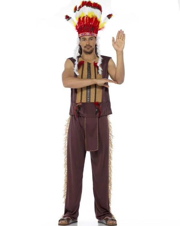 Native American Chief Mens Costume