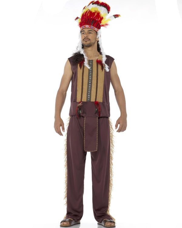 Native American Chief Mens Costume