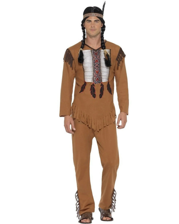 Native Western Warrior Mens Costume
