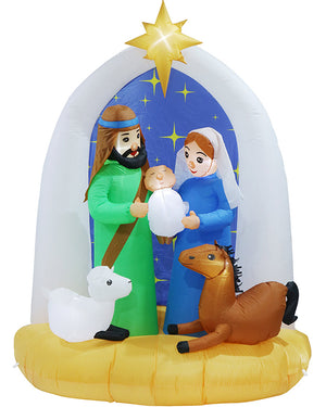 Nativity Scene Christmas Lawn Inflatable Decoration 2.1m