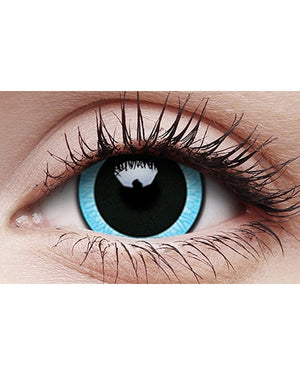 Nebulos 17mm Black and Blue Contact Lenses