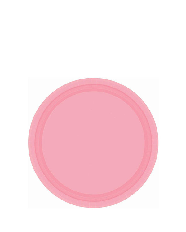 New Pink 17cm Round Paper Plates Pack of 20