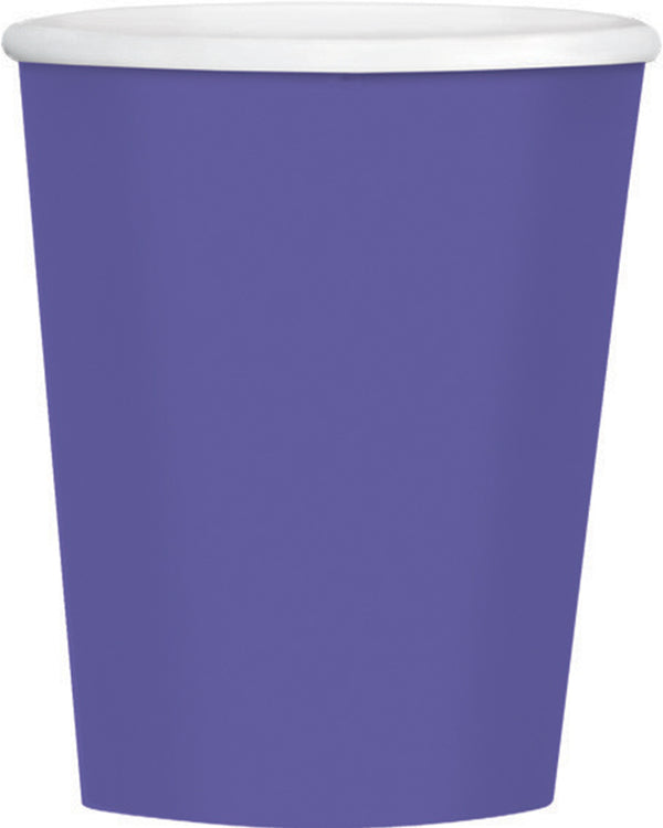 New Purple 354ml Paper Coffee Cups Pack of 40