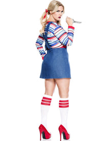 Nightmare Killer Doll Womens Plus Size Halloween Costume