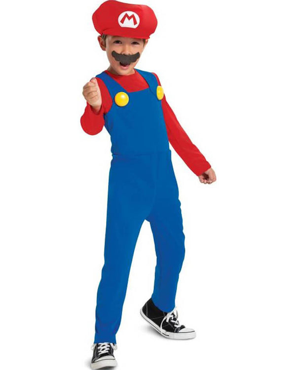 Super Mario Brothers Mario Fancy Dress Boys Costume