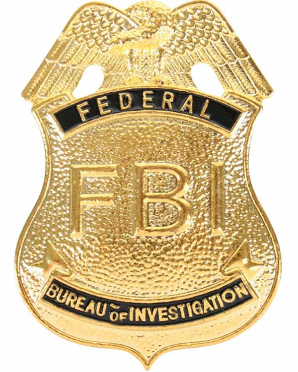 Gold FBI Police Badge gold-fbi-police-badge