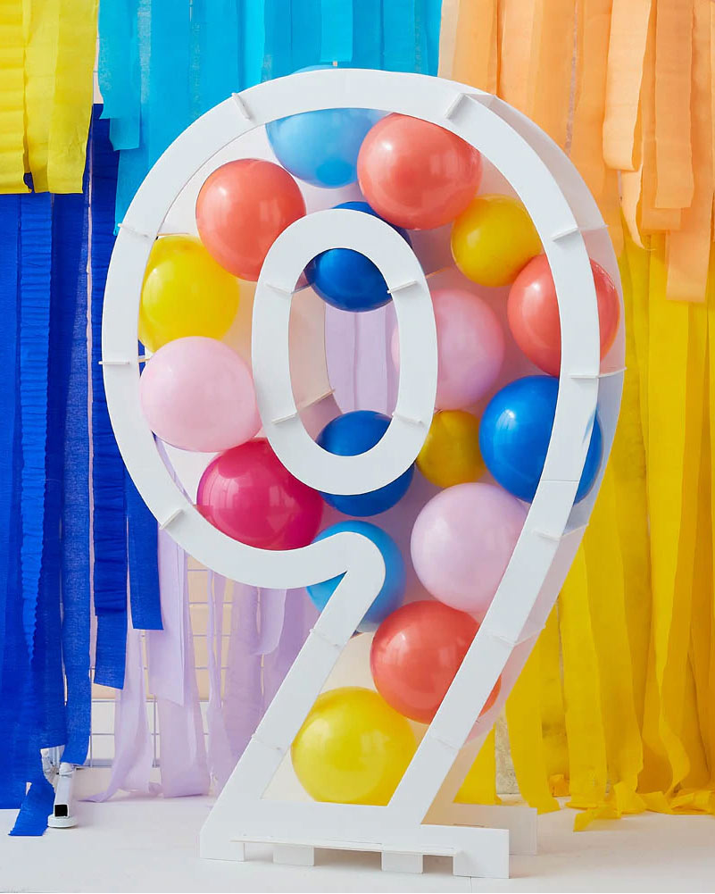 Mix It Up Number 9 Balloon Kit