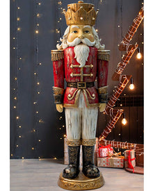 Classic Nutcracker Soldier with Christmas LEDs 92cm