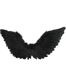 Large Black Feather Wings For Halloween