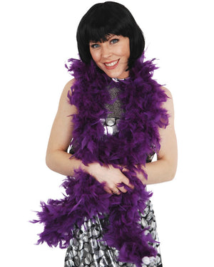 Purple Feather Boa 2m