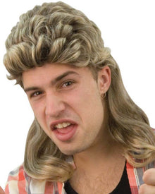 70s Billy Blonde and Brown Mullet Wig