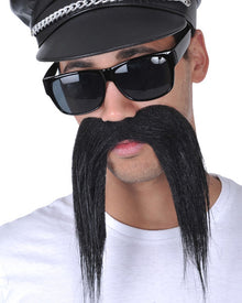 Long Black Moustache