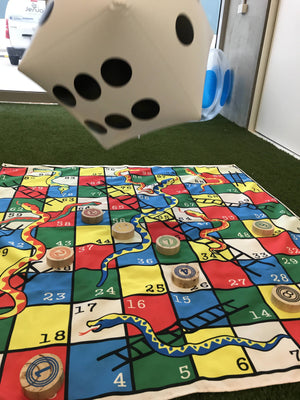 2 in 1 Giant Snakes and Ladders and Dots Mat 1.5m