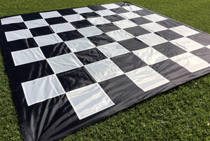 Giant Size Outdoor Draughts Checkers Game Set with Mat 3mx3m