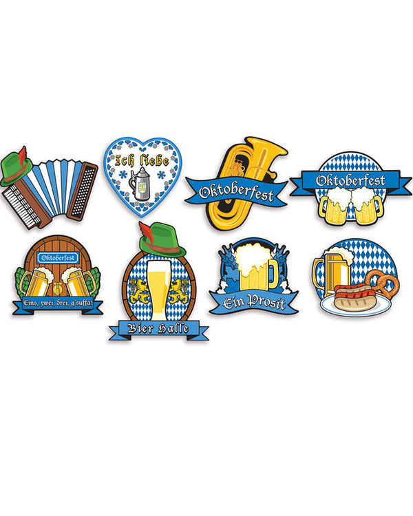 Oktoberfest Celebration Cutouts Pack of 8