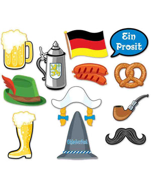 Oktoberfest Photobooth Prop Signs Pack of 12