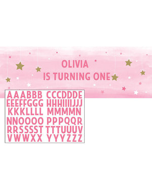 One Little Star Girl Giant Party Banner