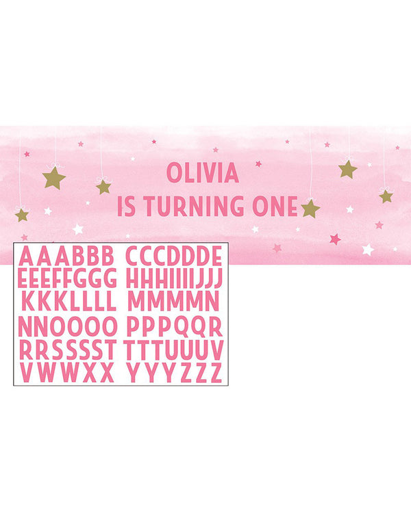 One Little Star Girl Giant Party Banner
