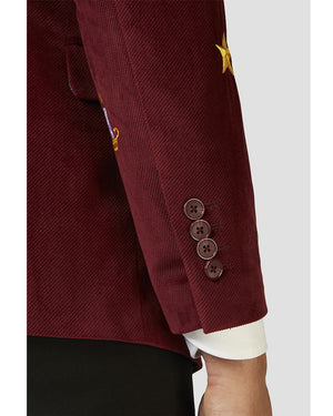 Opposuit Christmas Icons Burgundy Deluxe Mens Blazer
