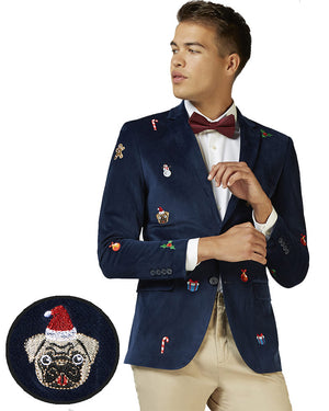 Opposuit Christmas Icons Navy Deluxe Mens Blazer