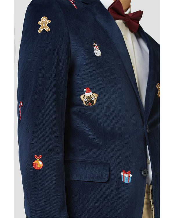 Opposuit Christmas Icons Navy Deluxe Mens Blazer