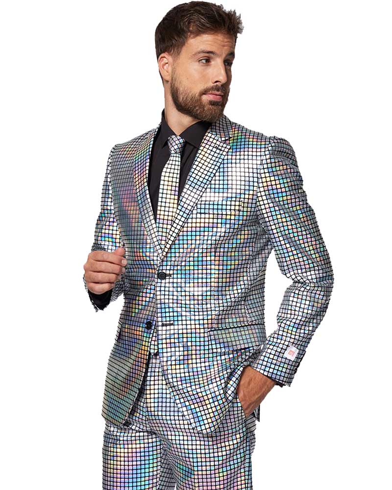 70s Opposuit Discoballer Premium Mens Suit